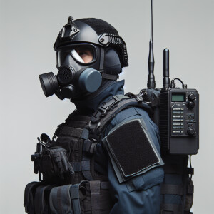 A image of r6 operator mute looking slightly to the right and up