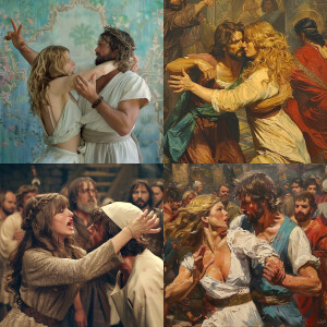 Jesus slapping Taylor swift