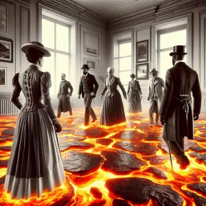 Create a photorealistic sci-fi black and white image set at the...