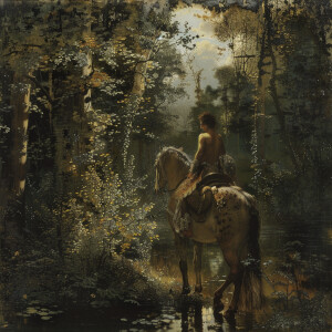 Centaur in forest