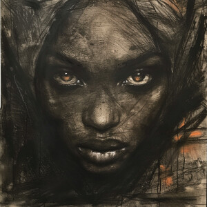 Afrocentric mixed ethnicity woman, human beauty, characteristic...