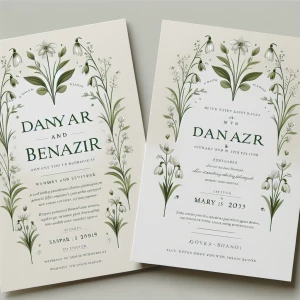 Свадьба приглашение Данияр Беназир в стиле фон зеленый и беркути...