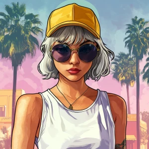 young, rebellious gta-style character. The character should have...