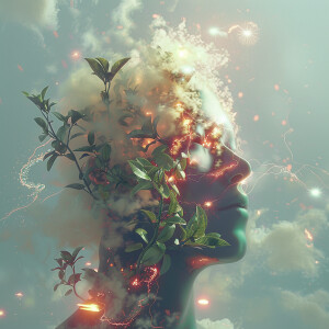 Generate a 3D ultra high-resolution image of an Ashwagandha plan...