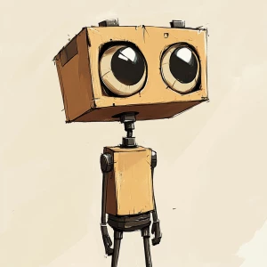 Generate carton style photo1 for Friend assistant. Character gen...