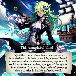 The daughter of Rangiku Matsumoto from Bleach and Roronoa Zoro f...