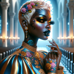 Full image view ultra realistic psychedelic airbrush glossy oil...