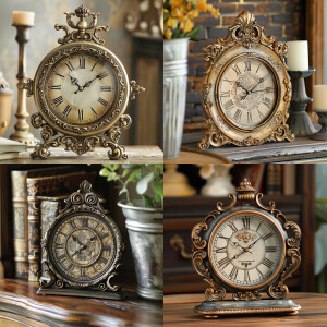 Crafted with meticulous attention to detail, this vintage clock...