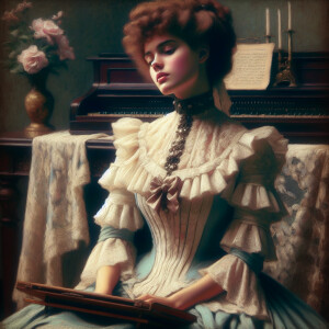 Inspired by the painting Virgil Elliott - The Songstress aka Ann...