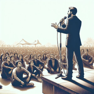 Imran khan speeches to the people and people are sitting down go...