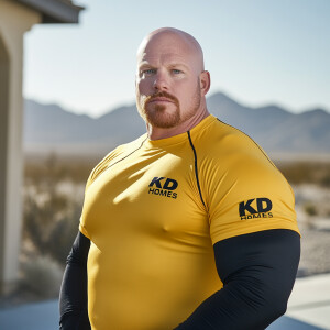 A Caucasian male beginning the ultimate transition to middle age...