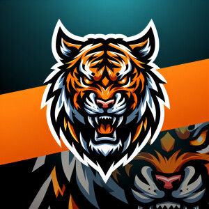 create un mascot logo E-sportde un tigre