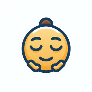 The Sleepy emoji features closed eyes, a soft smile, and a seren...