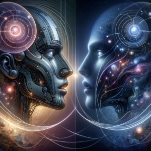 *Orbkiss : *
Cinematic Close-Up — Two spectral figures kiss bene...