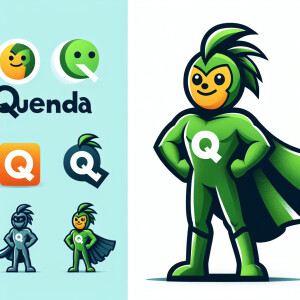 A quenda standing tall with hands on hip wearing a green cape