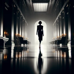 Visual Prompt:

From the end of the hallway, the silhouette of a...