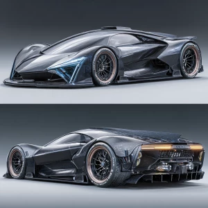 Here's a reimagined prompt for a futuristic car concept based on...