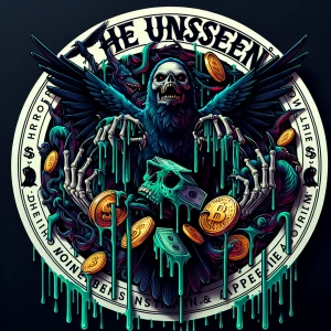 Design a circular digital art ,hyper realistic ,mascot logo type...