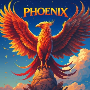 phoenix with Phoenix text on top