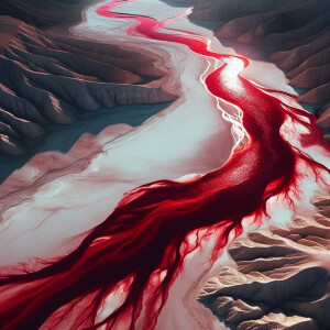 Show me a picture of a river of blood