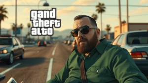 meme Chillguy in GTA style