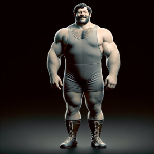 Andre the giant, full-body shot