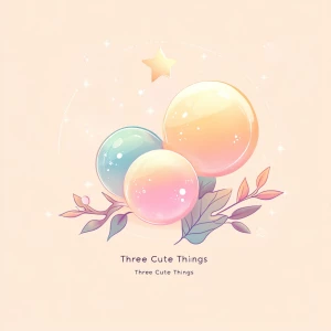 Design a magical, abstract logo for a brand called “Three Cute T...