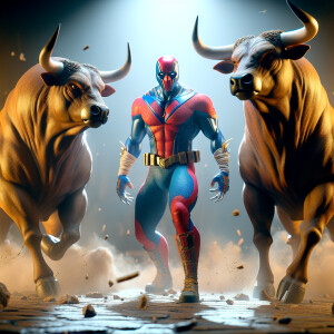 Create an 3d animated scene featuring Spider-Man in a tense show...