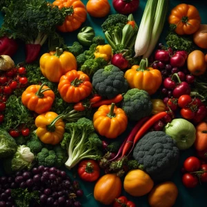 A group of vegetable friends.