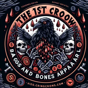 Design a circular cartoonish logo blending vintage and modern ae...