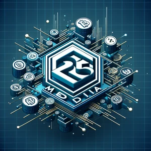 Create a three-dimensional video logo for "Ai25 Media" that inco...