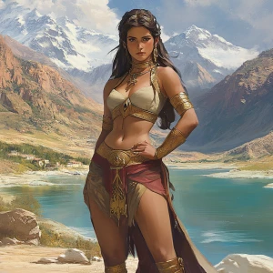 Illustrate Mugala, the unsung heroine of the ancient Silk Route,...