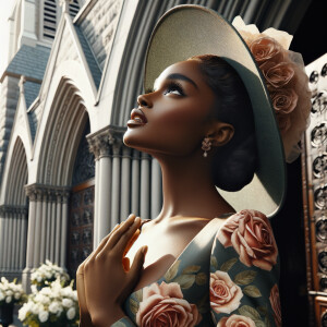 Create an airbrush oil painting of an African American woman wit...