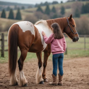 Create an image of a tranquil, rustic scene featuring a heartwar...