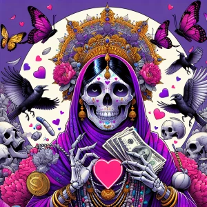 Create an anime-style logo for the brand (Baby Loves & Crows) fe...