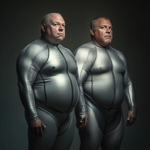 Create a photo illustration featuring head-to-toe portraits of t...