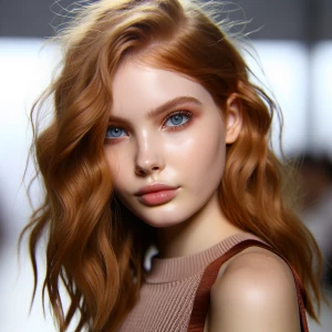 Create an image of a model similar to that of Victoria's Secret...