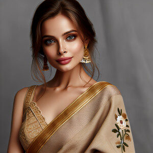 Develop a video 
 an Indian female  with fair skin, showcasing n...