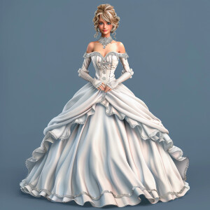 a full body ai 3d illustration of a woman wearing of a woman wea...