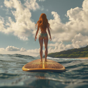 High resolution, photorealistic image. Light ginger haired femal...