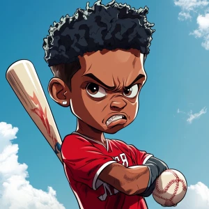 Create a caricature image of Jaden Daniels of Washington Command...