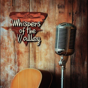Design a folk music album cover featuring a vintage microphone,...