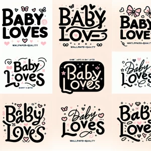 Different shaped logos for (Baby loves) logo
Use butterflies and...