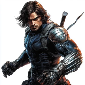 Bucky Barnes, known as the Winter Soldier, possesses enhanced st...