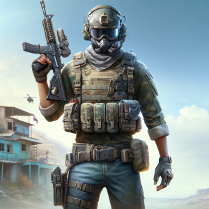Draw an avatar based on the game in PUBG Mq