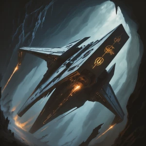 In the eerie, shadowy depths of the photograph, a nightmarish ph...