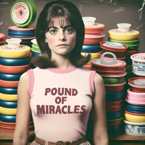 A faded color photograph of a stunning 25-year-old brunette woma...