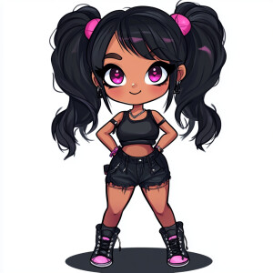 Create a brand new character named Kali. She is adorable and has...
