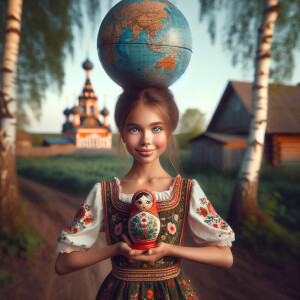 Picture a girl if she were Russia