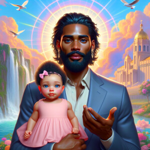 Create a 3D realistic artwork featuring the phrase 'Jesus Saves'...